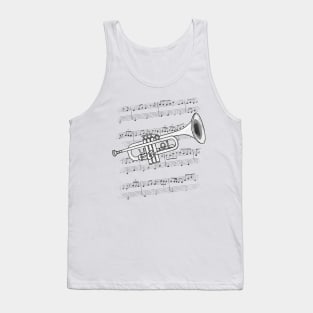 Trumpet Player Trumpeter Brass Musician Tank Top